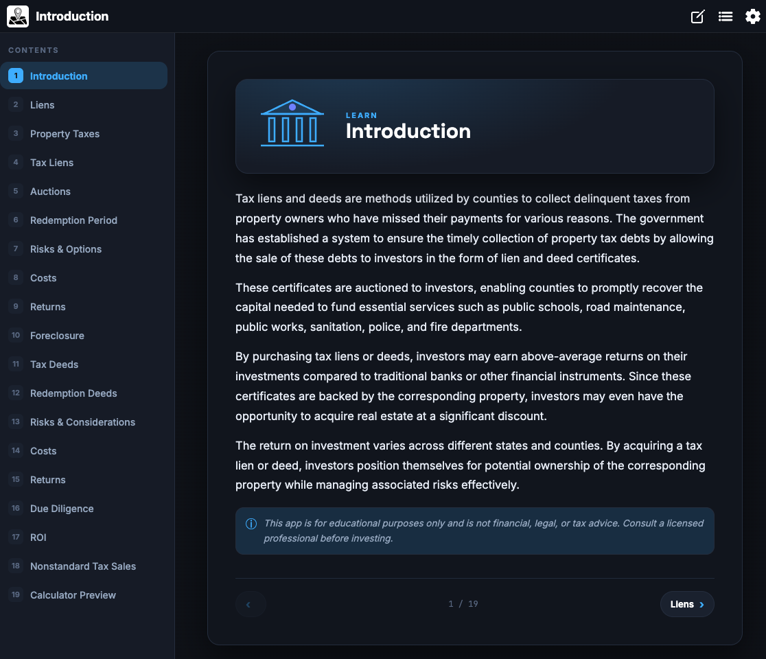 Educational Resources screenshot