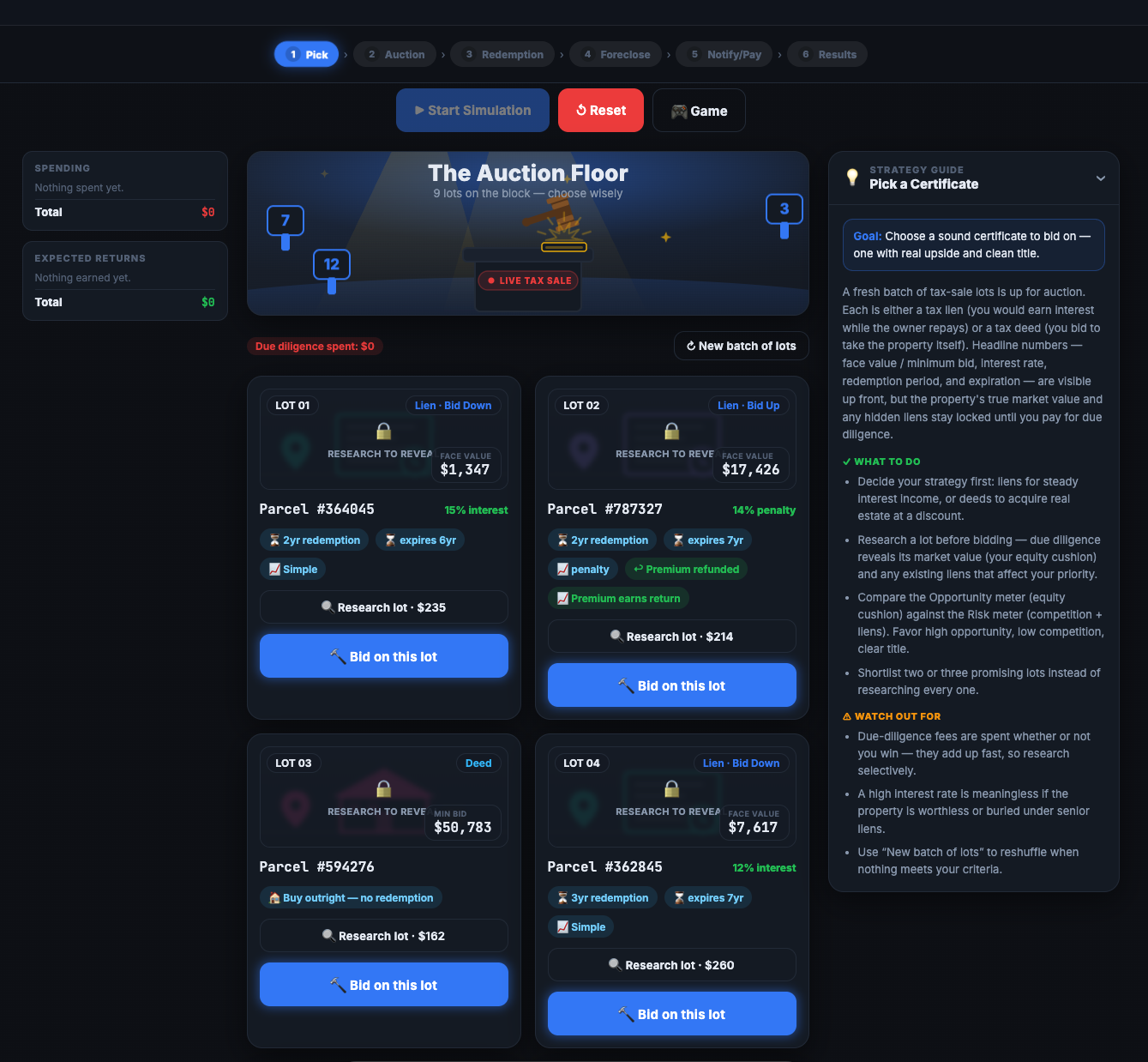 Investment Simulator screenshot
